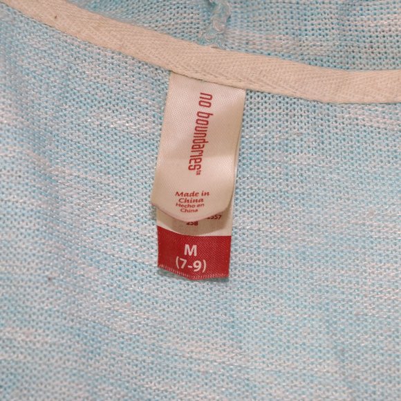 No Boundaries Light Teal Hooded Tunic with Pocket - Picture 2 of 9